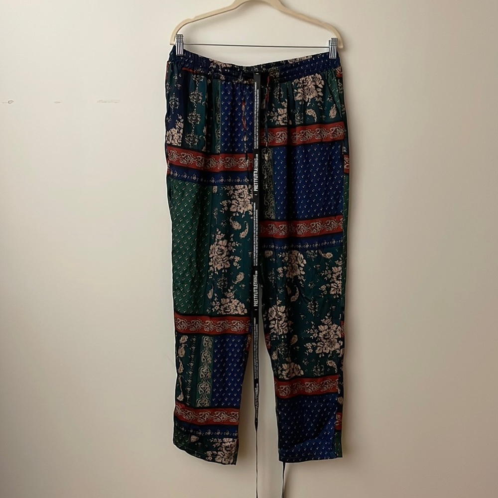 Pattern Silk Pants